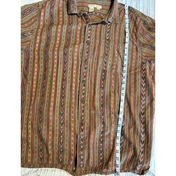 The Territory Ahead Mens Short Sleeve Button Up Size Large 100% Cotton Southwest - Picture 6 of 6